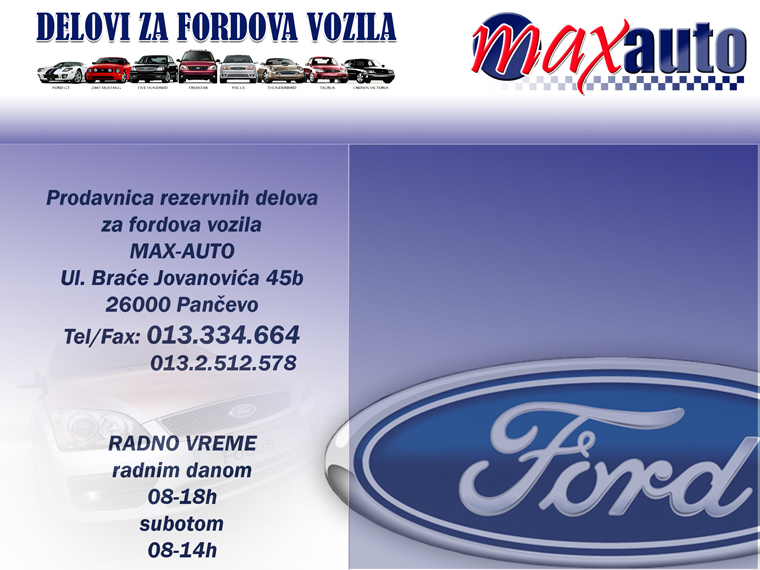 MaxAuto, Telefon: 013 334 664 